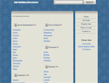 Tablet Screenshot of link-building-directories.com